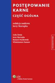 Postępowanie karne Część ogólna. Autor: Świda Zofia, Skorupka Jerzy, Ponikowski Ryszard, Posnow Włodzimierz. Dadada.pl Okładka książki Postępowanie karne Część ogólna