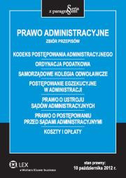 Okładka książki Prawo administracyjne Zbiór przepisów