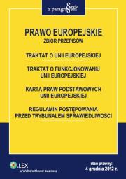 Okładka książki Prawo Europejskie Zbiór przepisów