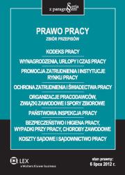 Okładka książki Prawo pracy Zbiór przepisów