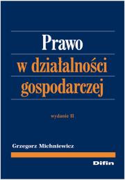 Okładka książki Prawo w działalności gospodarczej