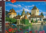 Okładka książki Puzzle 1500 Zamek Oberhofen, Szwajcaria TREFL
