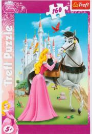 Okładka książki Puzzle 160 Śpiąca królewna TREFL