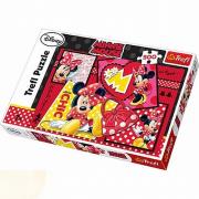 Okładka książki Puzzle 500 Minnie kolaż TREFL