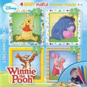 Opakowanie Puzzle Baby 4 Colour Kubuś Puchatek + flamastry