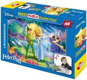 Okładka książki Puzzle dwustronne maxi Piotruś Pan 108