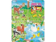 Opakowanie Puzzle Zwierzęta 4 plansze