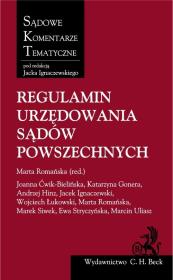 Okładka książki Regulamin urzędowania sądów powszechnych