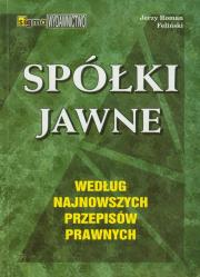 Spółki jawne. Autor: Feliński Jerzy Roman. Dadada.pl Okładka książki Spółki jawne
