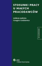 Okładka książki Stosunki pracy u małych pracodawców
