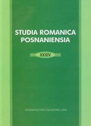Opakowanie Studia Romanica Posnaniensia XXXIV