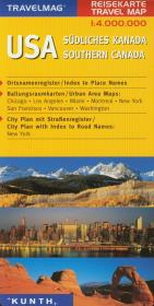 Opakowanie Travelmag USA Southern Canada 1:4000000