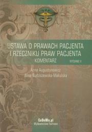 Okładka książki Ustawa o prawach pacjenta i Rzeczniku praw pacjenta Komentarz