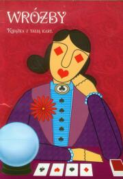 Opakowanie Wróżby Książka z talią kart czerwona