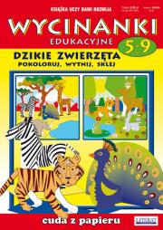 Wycinanki edukacyjne Dzikie zwierzęta. Autor: Guzowska Beata, Anna Smaza. Dadada.pl Okładka książki Wycinanki edukacyjne Dzikie zwierzęta