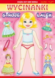Wycinanki Stroje lalek. Autor: Pietrzykowska Anna. Dadada.pl Okładka książki Wycinanki Stroje lalek