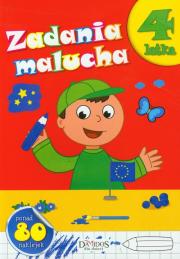 Zadania malucha - 4 latka. Autor:   Praca zbiorowa. Dadada.pl Okładka książki Zadania malucha - 4 latka