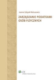 Okładka książki Zarządzanie podatkami osób fizycznych