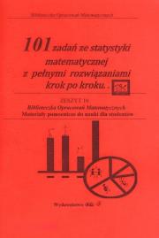 101 zadań ze statystyki matematycznej. Autor: Regel Wiesława. Dadada.pl Okładka książki 101 zadań ze statystyki matematycznej