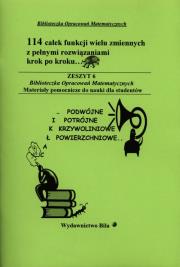 114 całek funkcji wielu zmiennych. Autor: Regel Wiesława. Dadada.pl Okładka książki 114 całek funkcji wielu zmiennych