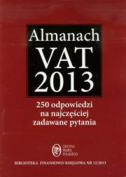 Almanach VAT 2013. Wydawca: Wiedza i Praktyka. Dadada.pl Opakowanie Almanach VAT 2013
