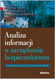Okładka książki Analiza informacji w zarządzaniu bezpieczeństwem