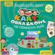 Okładka książki Ang. Karty obrazkowe 100 pierwszych zdań