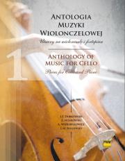 Antologia muzyki wiolonczelowej. Autor: Dobrzyński Ignacy Feliks, Noskowski Zygmunt, Rogowski Ludomir Michał, Wierzbiłłowicz Aleksander. Dadada.pl Okładka książki Antologia muzyki wiolonczelowej