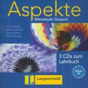 Aspekte 2 CD Mittelstufe Deutsch. Autor: Koithan Ute, Schmitz Helen, Sieber Tanja, Sonntag Ralf. Dadada.pl Okładka książki Aspekte 2 CD Mittelstufe Deutsch