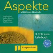 Aspekte 3 CD Mittelstufe Deutsch. Autor: Koithan Ute, Schmitz Helen, Sieber Tanja, Sonntag Ralf. Dadada.pl Okładka książki Aspekte 3 CD Mittelstufe Deutsch