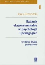 Okładka książki Badania eksperymentalne w psychologii i pedagogice