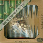 Opakowanie Bambusowe mini gry Backgammon