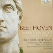 Beethoven: Piano Concerto 3 & 5 'Emperor'. Autor: Christoph Eschenbach, London Symphony Orchestra, Hans Werner Henze. Dadada.pl Okładka książki Beethoven: Piano Concerto 3 & 5 'Emperor'