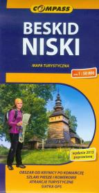 Okładka książki Beskid Niski mapa turystyczna 1:50 000