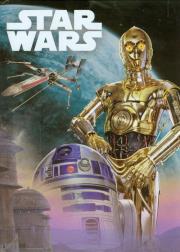 Opakowanie Brulion A5 Star Wars w kratkę 96 kartek Droidy
