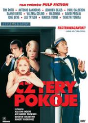 Cztery pokoje. Autor: Allison Anders, Alexandre Rockwell, Robert Rodriguez, Quentin Tarantino. Dadada.pl Okładka książki Cztery pokoje