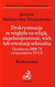 Okładka książki Dyskryminacja ze względu na religię, niepełnosprawność, wiek lub orientację seksualną