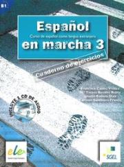Espanol en marcha 3 ćwiczenia z płytą CD. Autor: Castro Viudez Francisca, Benitez Rubio Teresa, Rodero Diez Ignacio, Sardinero Franco Carmen. Dadada.pl Okładka książki Espanol en marcha 3 ćwiczenia z płytą CD