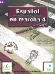 Espanol en marcha 4 ćwiczenia z płytą CD. Autor: Castro Viudez Francisca, Alvarez Pinero Mercedes, Rodero Diez Ignacio, Sardinero Franco Carmen. Dadada.pl Okładka książki Espanol en marcha 4 ćwiczenia z płytą CD