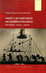 Okładka książki Faust J.W. Goethego na scenach polskich