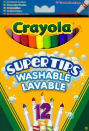 Flamastry Supertips pastelowe 12 szt CRAYOLA. Autor:   Praca zbiorowa. Dadada.pl Okładka książki Flamastry Supertips pastelowe 12 szt CRAYOLA