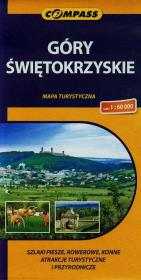 Góry Świętokrzyskie mapa turystyczna. Wydawca: Compass. Dadada.pl Opakowanie Góry Świętokrzyskie mapa turystyczna