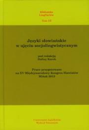 Języki słowiańskie w ujęciu socjolingwistycznym. Wydawca: Księgarnia Akademicka. Dadada.pl Opakowanie Języki słowiańskie w ujęciu socjolingwistycznym