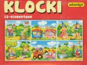 Opakowanie Klocki 12 elementowe bajkowe postacie