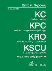 Kodeks cywilny Kodeks postępowania cywilnego Kodeks rodzinny i opiekuńczy Koszty sądowe cywilne. Wydawca: C.H. Beck. Dadada.pl Opakowanie Kodeks cywilny Kodeks postępowania cywilnego Kodeks rodzinny i opiekuńczy Koszty sądowe cywilne
