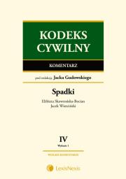 Okładka książki Kodeks cywilny Komentarz Spadki Tom IV