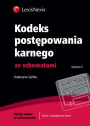 Kodeks postępowania karnego ze schematami. Autor: Sychta Katarzyna. Dadada.pl Okładka książki Kodeks postępowania karnego ze schematami