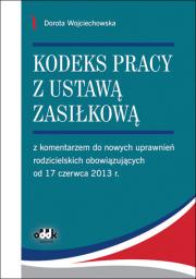 Okładka książki Kodeks pracy z ustawą zasiłkową