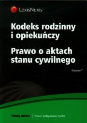 Opakowanie Kodeks rodzinny i opiekuńczy Prawo o aktach stanu cywilnego