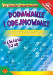 Okładka książki Książeczka edukacyjna dodawanie, odejmowanie do 40